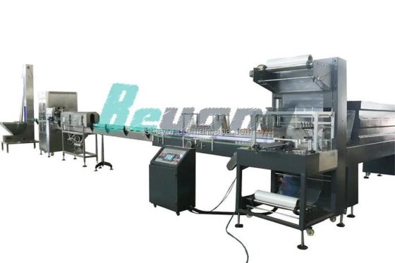 全自动液体小瓶水装瓶旋盖机生产线