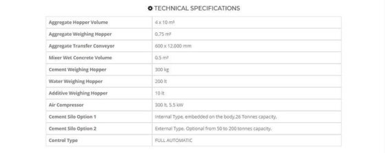 30立方/小时移动混凝土搅拌站