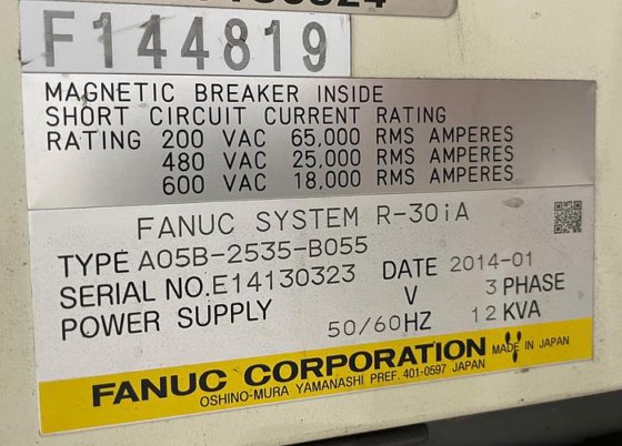 FANUC R2000iB/210F 6 AXIS CNC
