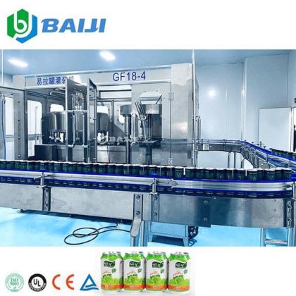 BAIJI 铁罐铝罐果汁饮料灌装罐头设备生产线
