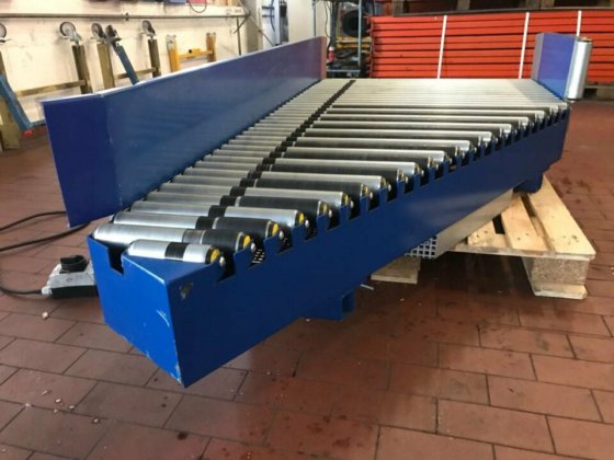 BUDDE roller conveyor infeeder outfeeder with drive in Krefeld, North ...