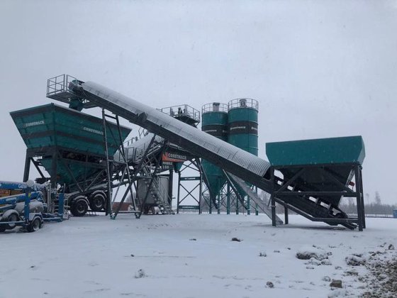 100立方米移动混凝土搅拌站