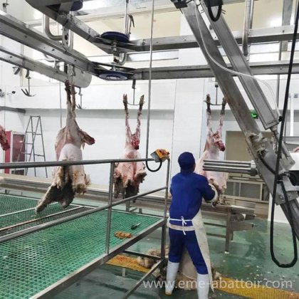 清真屠宰场屠宰设备 绵羊拉皮机 肉类屠宰加工机械