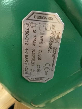 EMERSON FISHER,NPS-3-GX,DEGREASE 3” SS GLOBE