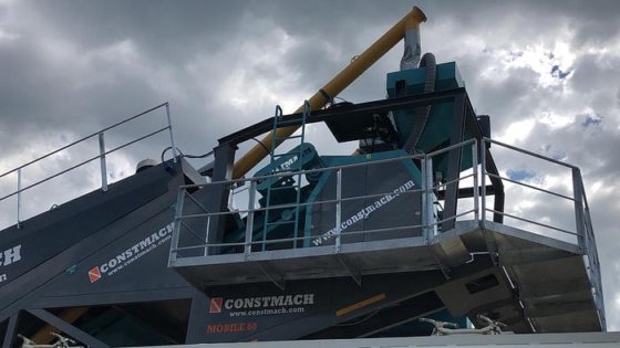 60立方/小时移动混凝土搅拌站