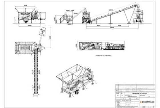 移動式コンクリートバッチングプラント