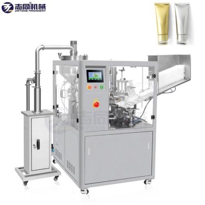 全自动膏霜牙膏铝罐管全自动灌装封口机