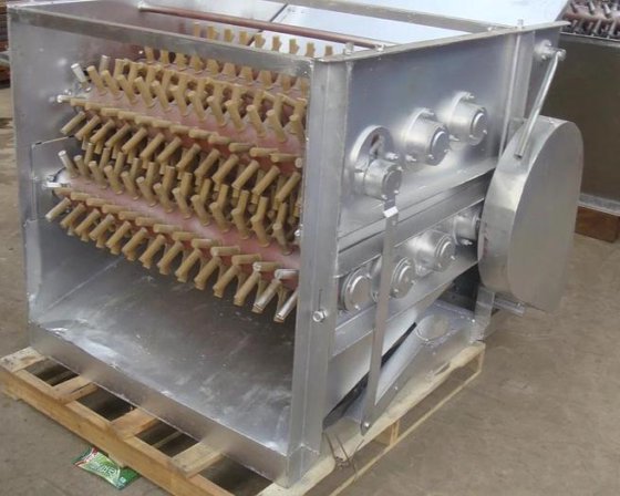 用于小型屠宰场的自动家禽拔毛机 鸡肉烫毛拔毛机 鸡肉屠宰机