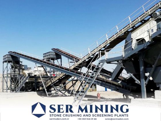 垂直シャフト破砕機を備えた固定式破砕・選別・砂洗浄プラント