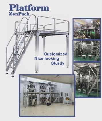工厂为多头计量包装机定制尺寸包装支撑工作平台