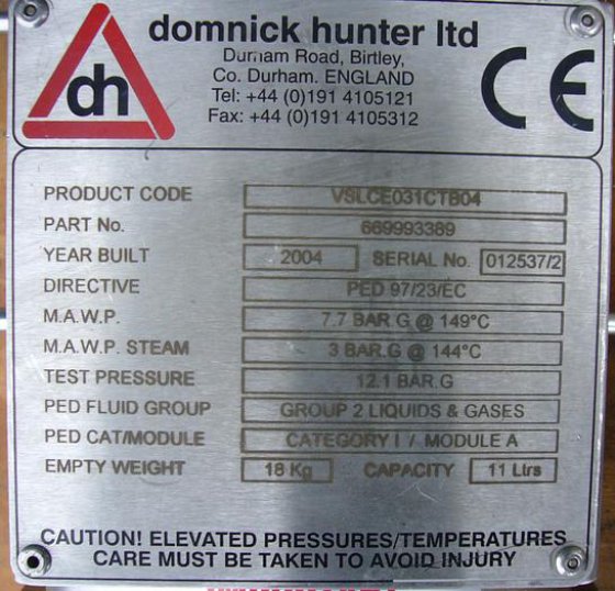 Inline-Filter – Domnick Hunter