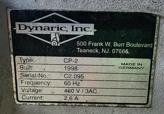 Dynaric CP Series Automatic Programmable