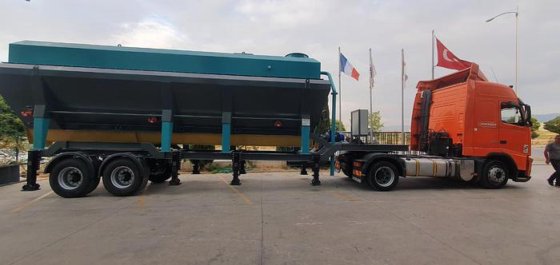 移动式卧式水泥仓