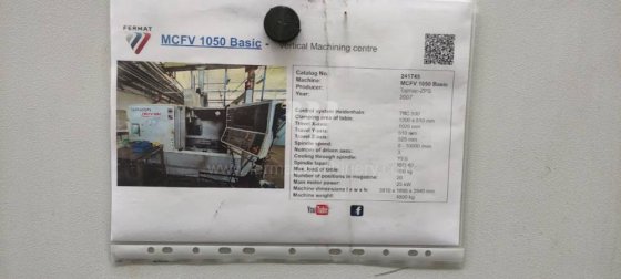 2007 TAJMAC-ZPS, a.s. MCFV 1050