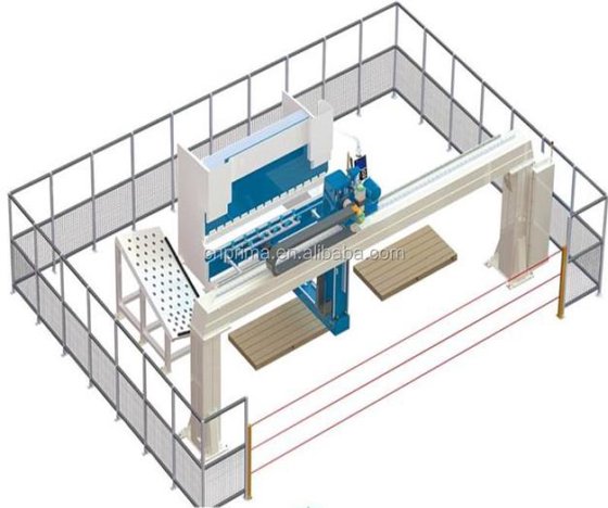 鋼鉄ストリップ油圧出版物ブレーキ曲がる機械ロボット CNC の曲がる機械