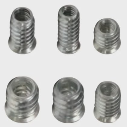 Automatic double spindle nut threading