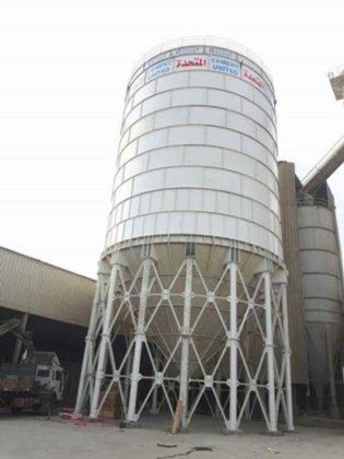 3000 吨容量水泥筒仓