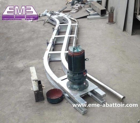 四分之一胴体斜坡卸载机 牛屠宰场设备 牛肉机械 清真屠宰中的牛肉机械