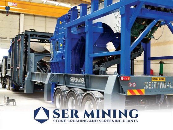 コンパクトで強力な石材加工設備 - 移動式衝撃破砕スクリーニングプラント