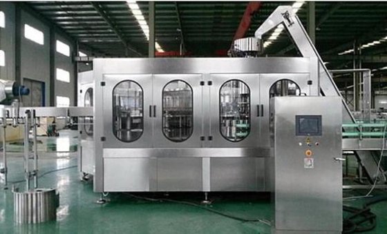 スパークリングワインソーダ水ボトル洗浄、充填キャップ機