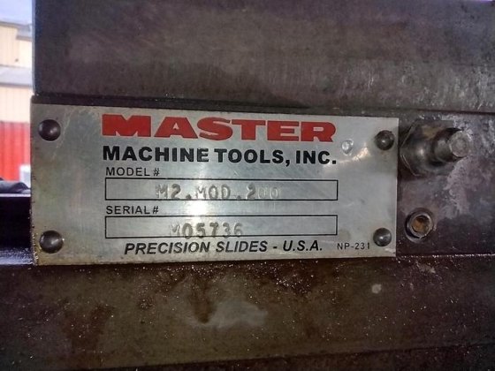 Master Machine Tools 2 axis