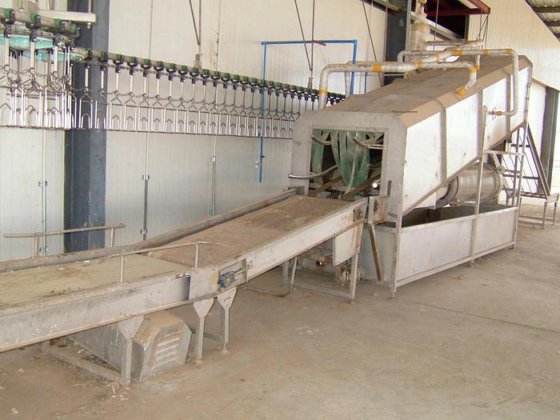 不同屠宰量的肉类加工机 活禽笼滑道式鸡屠宰设备