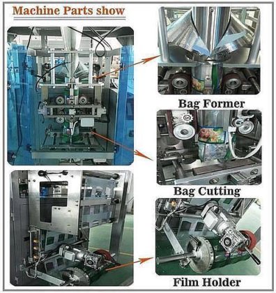 与食品包装公司合作的薯片包装机