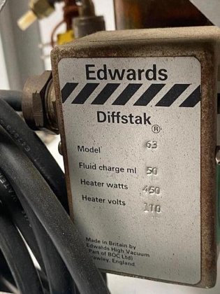EDWARDS DIFFSTAK 63 DIFFUSION PUMP