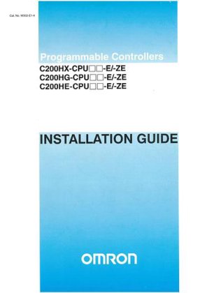 Manual for Used Omron Sysmac