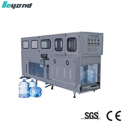 5 加仑桶装纯净饮用水灌装和液体旋盖机