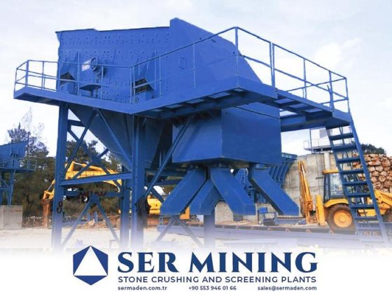 固定衝撃破砕スクリーニングプラント石灰岩