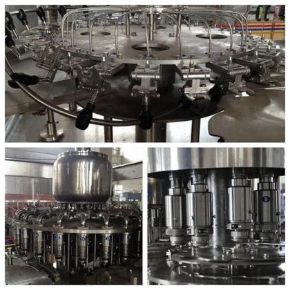 全自动三合一鲜橙汁生产线 果汁清洗灌装旋盖机