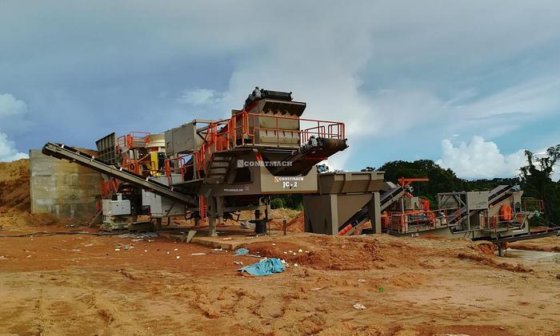 移动颚式破碎站