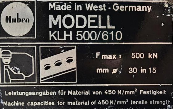 Mubea KLH 500