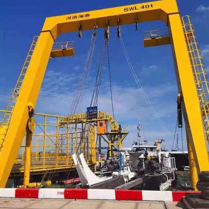 中国液压船用甲板起重海上船舶起重机门式船舶舱口盖起重机