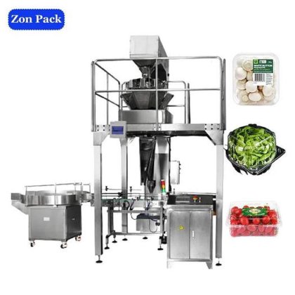 樱桃番茄蓝莓蘑菇塑料袋盒包装，新鲜蔬菜水果包装机