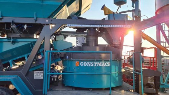 45立方米移动混凝土搅拌站