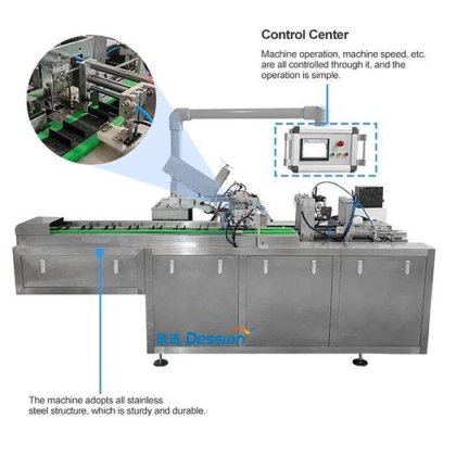 全自动冷冻食品肉饼装盒机 汉堡肉饼纸盒包装机 比萨盒包装机