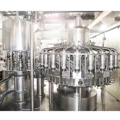 全自动果汁液体清洗灌装旋盖机