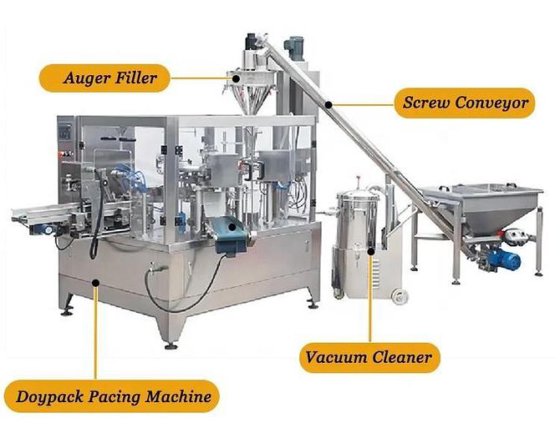 干湿粉末灌装包装机，用于香料粉末调味料粉末盐的螺旋灌装机
