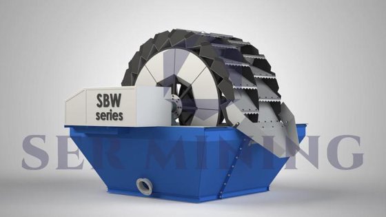 鉱物処理用の効率的なバケットホイール砂洗浄機