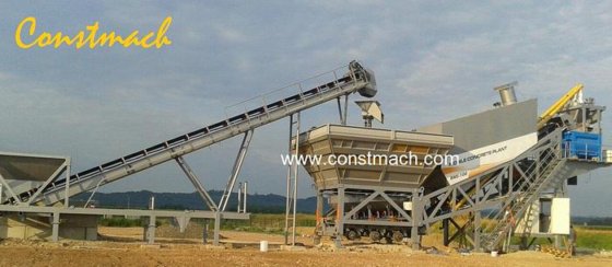 60立方/小时移动混凝土搅拌站