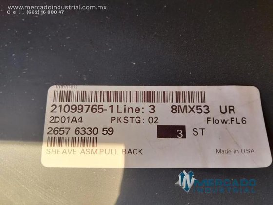 回程皮带轮零件 57633059 品牌 阿特拉斯·科普柯