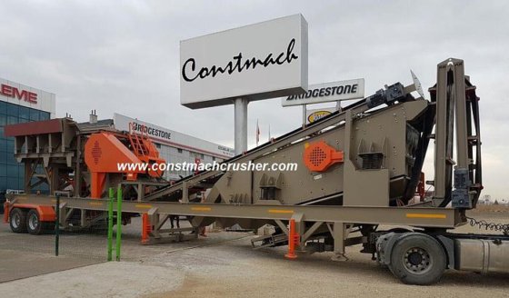 移动颚式破碎机。从仓库发货