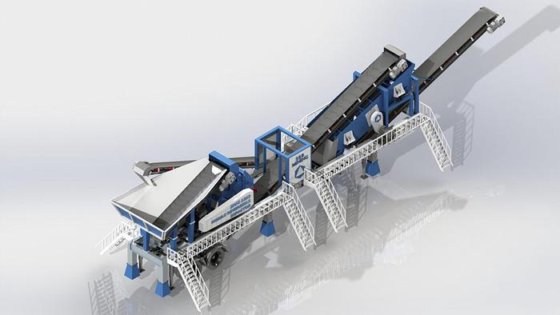 細骨材生産のためのモバイルソリューション：三次衝撃破砕機