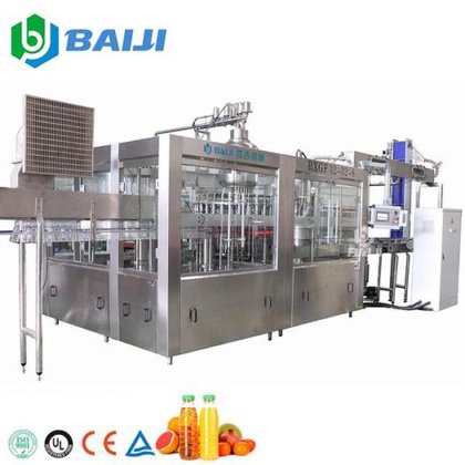 BAIJI 小さい自動完全な濃縮物のマンゴ ジュースの満ちるおおう機械生産ライン