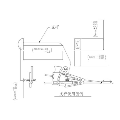 72902微型SMD钩型测试夹