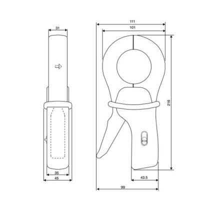 2000A交流电流钳C160