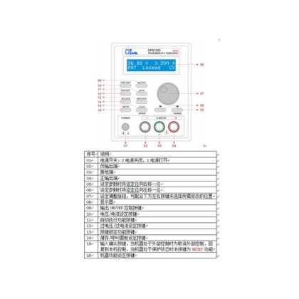 OPS1205 20V/5A 单路可编程直流电源