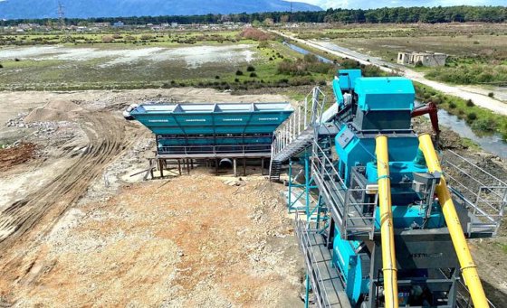 100立方米固定混凝土搅拌站